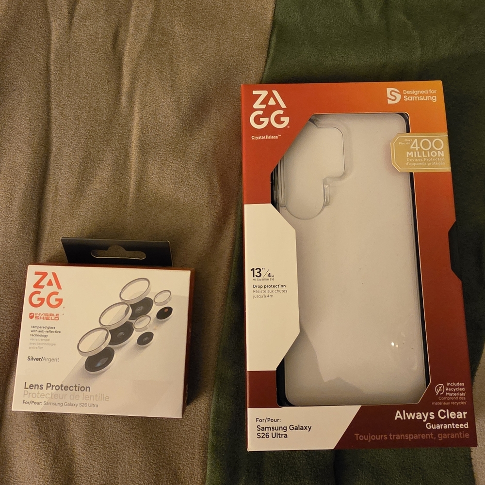 ZAGG Clear Phone Case & Silver Lens Protection for Samsung Galaxy S26 Ultra